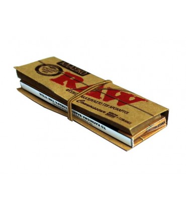Χαρτάκια RAW ακατέργαστο classic 50 με 50 τζιβάνες  - 1 Πακετάκι