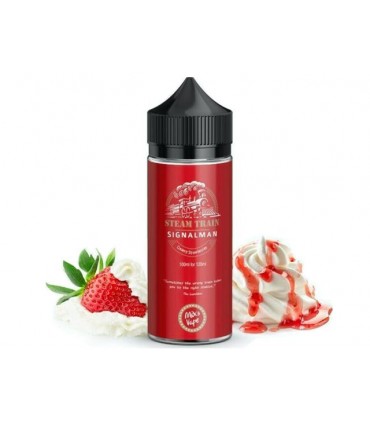 STEAMTRAIN Flavour Shot SIGNALMAN 24/120ml (φράουλα με κρέμα)