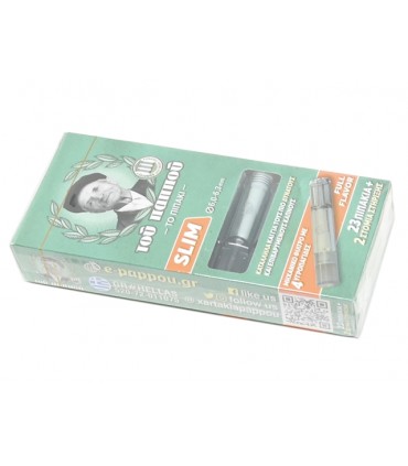 Πιπάκια τσιγάρου ΤΟΥ ΠΑΠΠΟΥ  με αποσπώμενο στόμιο slim 42902-075 - 1 Πακετάκι