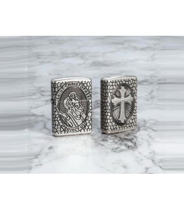 Αναπτήρας ZIPPO 49160 ARMOR ST. CHRISTOPHER MEDAL DESIGN