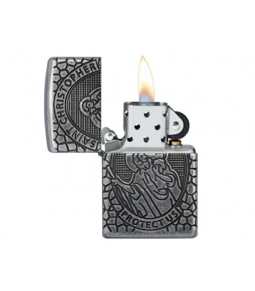 Αναπτήρας ZIPPO 49160 ARMOR ST. CHRISTOPHER MEDAL DESIGN