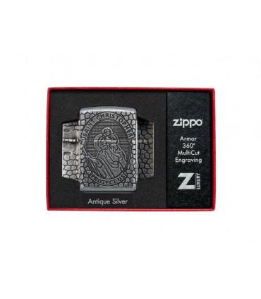 Αναπτήρας ZIPPO 49160 ARMOR ST. CHRISTOPHER MEDAL DESIGN