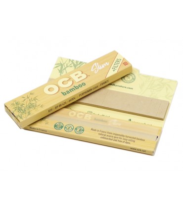 Χαρτάκια King Size OCB BAMBOO Slim and Filters με τζιβάνες