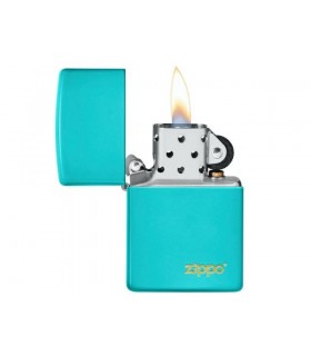 Αναπτήρας ZIPPO 49454ZL FLAT TURQUOISE LOGO