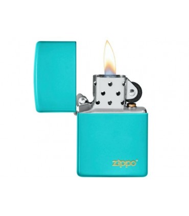 Αναπτήρας ZIPPO 49454ZL FLAT TURQUOISE LOGO