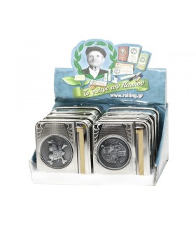 Ταμπακιέρα μηχανή στριφτού του παππού 47302-010 μεταλλική κουτί των 8τεμ