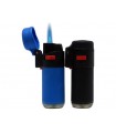 LEON BARREL LIGHTER JETFLAME BLUE&BLACK 170225 ΜΠΛΕ ή ΜΑΥΡΟ - 1 Τεμάχιο