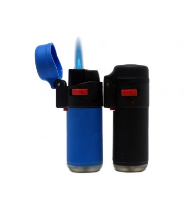 Αναπτήρες Leon Αντιανεμικοί Barrel Jetflame Blue & Black 170225 ΜΠΛΕ-ΜΑΥΡΟ- 15 Τεμάχια