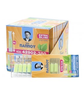 ΠΙΠΑ ΤΣΙΓΑΡΟΥ ΤΟΥ ΠΑΠΠΟΥ 42902-380 EXTRA SLIM ΜΕ ΥΔΡΟΦΙΛΟ ΦΙΛΤΡΟ ΜΕ 10 ΠΙΠΑΚΙΑ (κουτί των 20τεμ)