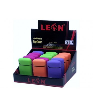 Αναπτήρες Leon Αντιανεμικοί Cobble Jetflame Fluo 170256 - 15 Τεμάχια