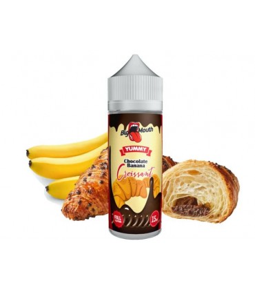 BIG MOUTH Shake And Vape CHOCOLATE BANANA CROISSANT 15/120ml (κρουασάν με σοκολάτα και μπανάνα)