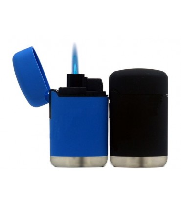 Αναπτήρας Leon Αντιανεμικός Cobble Jetflame Blue&Black 170249 - 1 Τεμάχιο