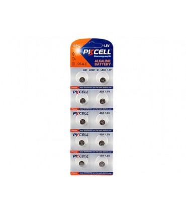 PKCELL AG1 - LR621 - 364 ALKALINE (10 ΜΠΑΤΑΡΙΕΣ) ΚΑΙ ΓΙΑ ΡΟΛΟΓΙΑ
