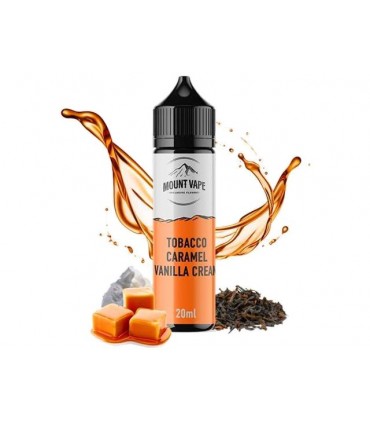 MOUNT VAPE Flavor Shots TOBACCO CARAMEL VANILLA CREAM 20/60ml (καπνικό με καραμέλα, βανίλια και κρέμα)