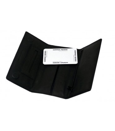 Mario Rossi 3034 BK καπνοθήκη δερμάτινη μαύρη