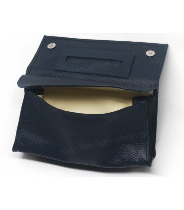 MARIO ROSSI 827-06 NAVY BLUE δερμάτινη καπνοθήκη
