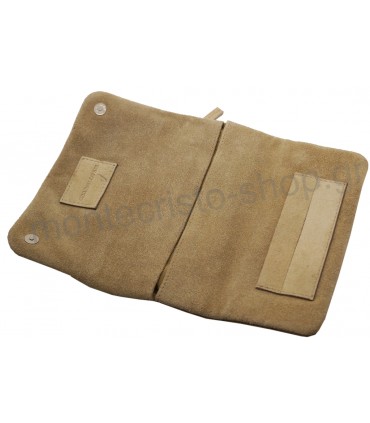 Καπνοθήκη Mario Rossi 2681-08 BEIGE Σουέτ δερμάτινη