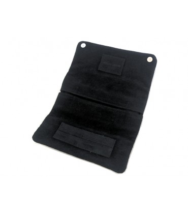 Καπνοθήκη Mario Rossi δερμάτινη Σουέτ Μαύρη για σακουλάκι καπνού 2681-08