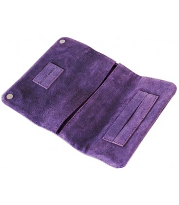 Καπνοθήκη Mario Rossi δερμάτινη Σουέτ Μωβ για σακουλάκι καπνού 2681-08 PURPLE
