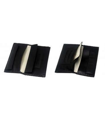 ΚΑΠΝΟΘΗΚΗ MARIO ROSSI 2724-02 BK NAPPA γνήσιο δέρμα μαύρη δερμάτινη