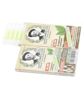 Πιπάκι του παππού 42902-051 (ΝΕΟ) SLIM με υδρόφιλο πράσινο φίλτρο (12 πίπες τσιγάρου)