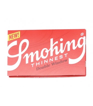 Χαρτάκια Smoking Thinnest DOUBLE WINDOW 120 (10γρ/μ2) κουτί των 25
