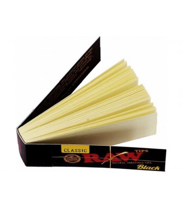 Τζιβάνα Raw Black Tips 50 Ακατέργαστη (κουτί των 50)