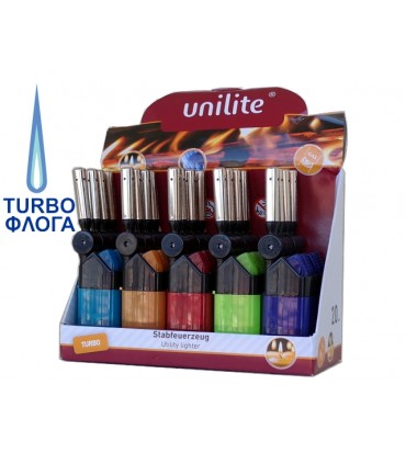Κουτί με 20 αναπτήρες μακρύς TURBO αντιανεμικός UNILITE BB-58011583 12.5cm