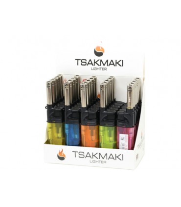 Αναπτήρας Μακρύς TSAKMAKI B002 CLEAR BBQ (12cm) κουτί των 25τεμ