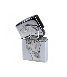 Αναπτήρας ZIPPO chrome brushed Trick Full House 60003270 - 99250084