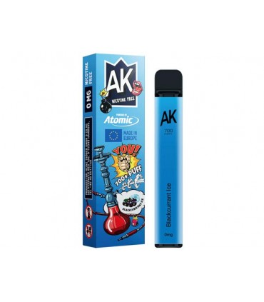 Ηλεκτρονικό τσιγάρο μιας χρήσης ATOMIC AROMA KING BLACKCURRANT ICE 2ml χωρίς νικοτίνη (φραγκοστάφυλο με πάγο)