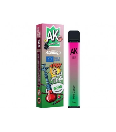 Ηλεκτρονικό τσιγάρο μιας χρήσης ATOMIC AROMA KING MINT CANDY 2ml χωρίς νικοτίνη (καραμέλα με μέντα)