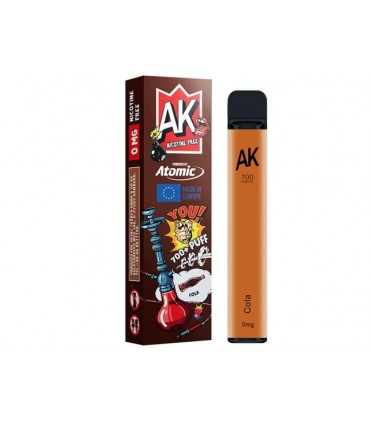 Ηλεκτρονικό τσιγάρο μιας χρήσης ATOMIC AROMA KING COLA 2ml χωρίς νικοτίνη (κόλα)