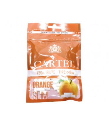 Φιλτράκια Cartel ORANGE SLIM 6.0mm (πορτοκάλι)