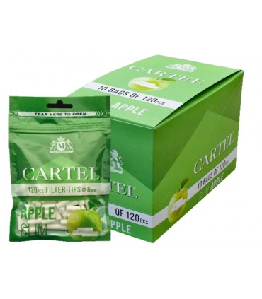 Φιλτράκια Cartel APPLE SLIM 6.0mm (μήλο) κουτί των 10 τεμ