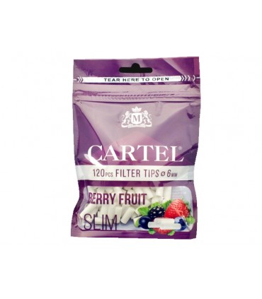 Φιλτράκια Cartel BERRY FRUIT SLIM 6.0mm (βατόμουρα)