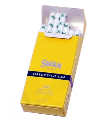 Φιλτράκια SWAN Extra Slim Classic 5.7mm Κίτρινα (κουτί με 20 πακετάκια)