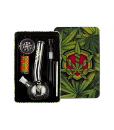 Γυάλινο Bong AMSTERDAM GREENLINE BONG 18cm LG10L- SET