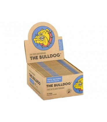 Χαρτάκια στριφτού THE BULLDOG KING SIZE NATURAL ECO Hemp (κουτί των 50)