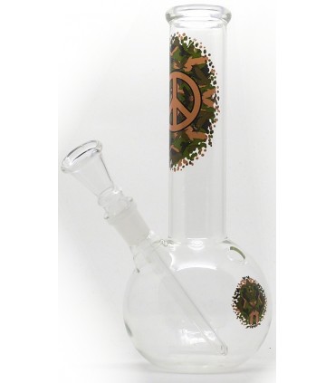 Γυάλινο Μπονγκ LG12 GREEN LINE GLASS BONG 21cm ΝΕΡΟΠΙΠΑ