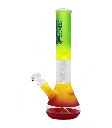 Γυάλινο Μπονγκ 02917RE AMSTERDAM RASTA GLASS ICE BONG 37cm ΝΕΡΟΠΙΠΑ ΚΑΙ ΓΙΑ ΠΑΓΟ