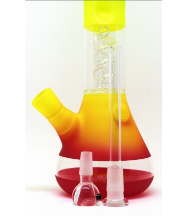 Γυάλινο Μπονγκ 02917RE AMSTERDAM RASTA GLASS ICE BONG 37cm ΝΕΡΟΠΙΠΑ ΚΑΙ ΓΙΑ ΠΑΓΟ