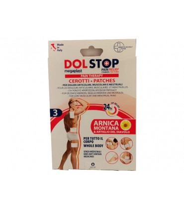 MEGAPLAST DOLSTOP ΠΑΥΣΙΠΟΝΟ ΕΜΠΛΑΣΤΡΟ (ΓΙΑ ΠΟΝΟΥΣ ΑΡΘΡΩΣΕΩΝ, ΜΥΩΝ ΚΑΙ ΠΕΡΙΟΔΟΥ)  3 TEM. - 9*14cm