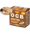 Φιλτράκια OCB ACTIV TIPS Unbleached 7mm SLIM 50 Ενεργού Άνθρακα Ακατέργαστα