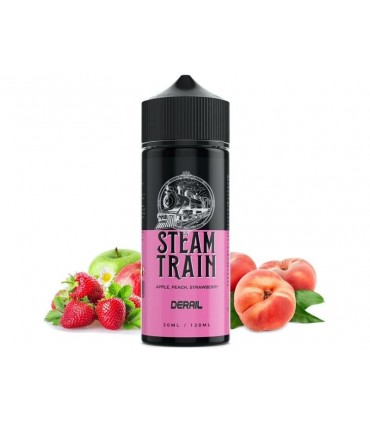 STEAMTRAIN Flavour Shot DERAIL 30ml / 120ml (μήλο, ροδάκινο και φράουλα)