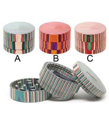 Τρίφτης καπνού ATOMIC WOOD Design 0212550 Grinder 50cm 3 parts