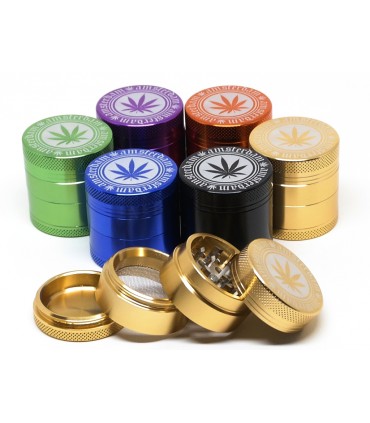 Τρίφτης καπνού AMSTERDAM LEAF JK03 MIX ALUMINUM 4 parts 40mm