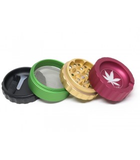 Τρίφτης καπνού AMSTERDAM RASTA JK01RS ALUMINUM 4 parts 60mm