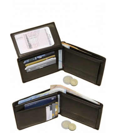 Δερμάτινο Πορτοφόλι ALPHA STATUS 10101-F RFID COCCOA BROWN