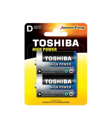 TOSHIBA D HIGH POWER ΑΛΚΑΛΙΚΕΣ (2 ΜΠΑΤΑΡΙΕΣ)